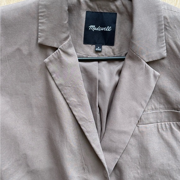 Madewell Taupe Notch-Lapel Blazer - Picture 2 of 3